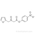 Acide acétique 2-[(2-furanylméthyl) sulfinyl] -, 4-nitrophényl ester CAS 123855-55-0